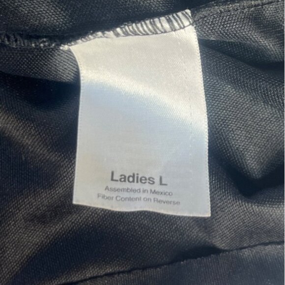 Mercedes-Benz Augusta Sportswear Tshirt Women Large Black Workwear Vneck - Picture 9 of 10